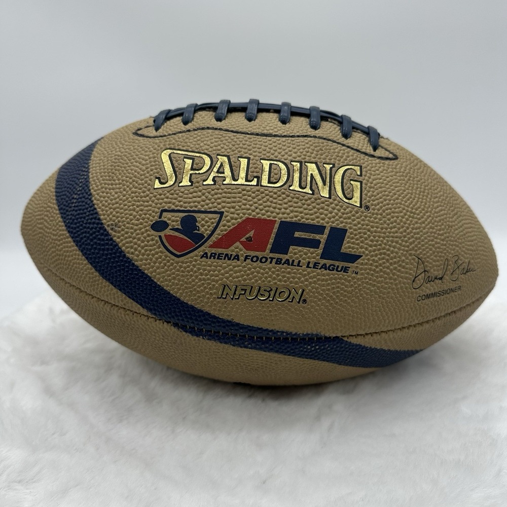 Spalding AFL Arena Football League Infusion Composite Cover Ball David Baker